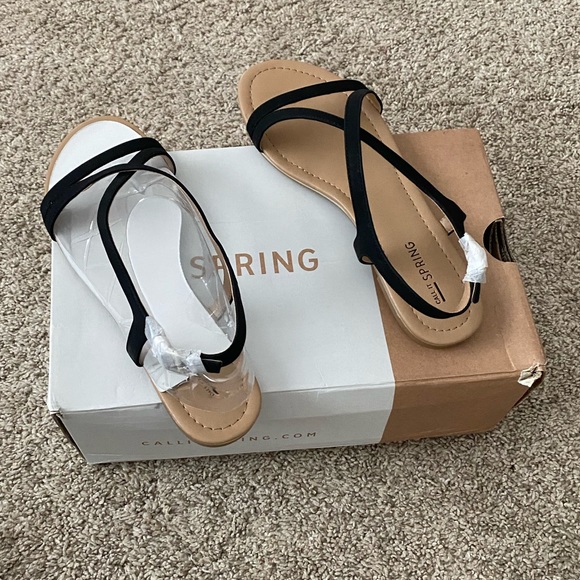 NWT Women’s black Call It Spring Sandals size 7 - Picture 7 of 11